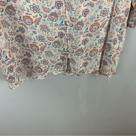 Rose + Olive Floral Multicoloured Blouse Size 2X - Picture 6 of 10
